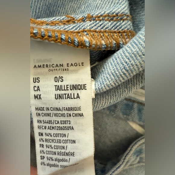 American Eagle Outfitters Keep Smiling Denim Tote Bag - Picture 6 of 10